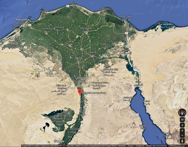 Egypte : deux nouvelles pyramides accessibles aux touristes - Crédit photo : Google Maps