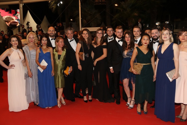 Les étudiants de la première promotion de LéCOLE ont gravi les marches de l'édition 2019 du Festival de Cannes. Ils intégreront le marché du travail à l'issue de leur formation en juillet 2019. - DR LéCOLE.