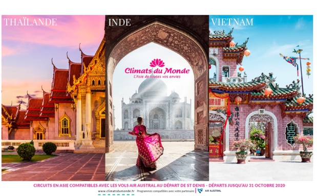 Climats du Monde dédie une brochure aux agences de La Réunion Climats du Monde dédie une brochure aux agences de La Réunion