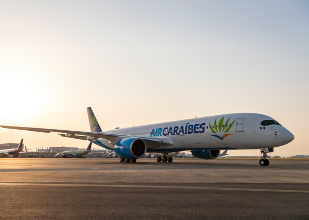 Jeudi 25 juillet 2019, Air Caraïbes a pris possession d'un A350-900 flambant neuf © Airbus 2019, A. Doumenjou / Master films