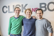 Edouard Gorioux et Jérémy Bismuth les fondateurs de Click&Boat avec François Gabart l'un des actionnaires - Crédit photo : Click&Boat Edouard Gorioux et Jérémy Bismuth les fondateurs de Click&Boat avec François Gabart l'un des actionnaires - Crédit photo : Click&Boat