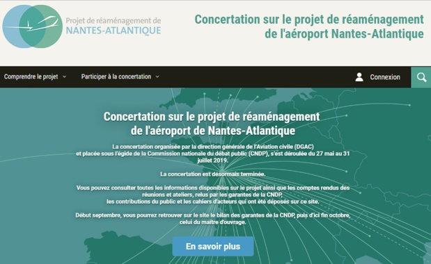 D'ici fin octobre 2019, la DGAC rendra public le bilan du maître d’ouvrage qui précisera notamment les enseignements qu’elle tire de la concertation et la décision de l’État sur les modalités de poursuite du projet. - DR D'ici fin octobre 2019, la DGAC rendra public le bilan du maître d’ouvrage qui précisera notamment les enseignements qu’elle tire de la concertation et la décision de l’État sur les modalités de poursuite du projet. - DR