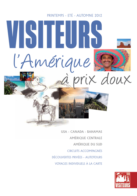 La couverture de la brochure "Amérique" de Visiteurs - DR