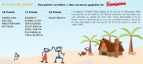 Challenge de ventes Fram : ''les cocotiers gagnants !''