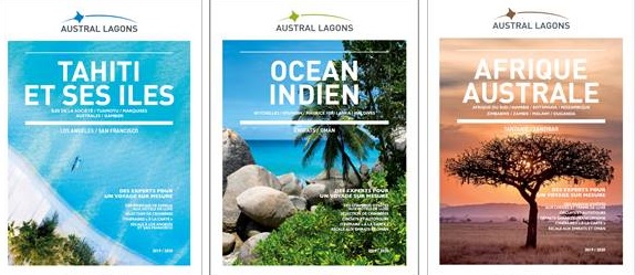 Les 3 nouvelles brochures Austral Lagons - DR