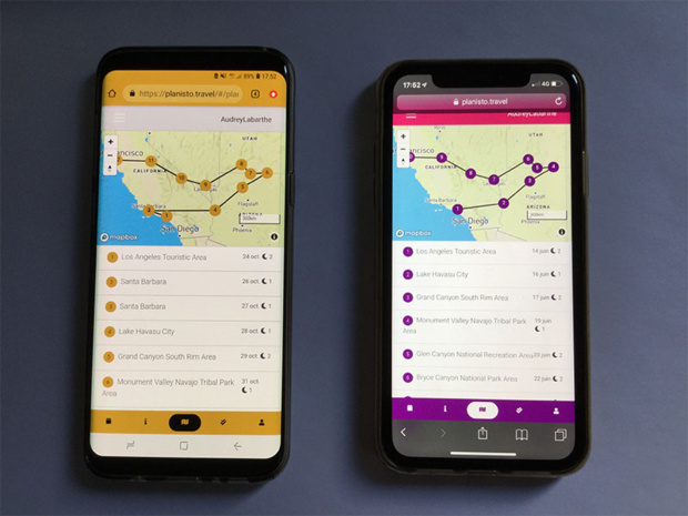 A gauche, un exemple de roadbook personnalisé aux couleurs de l’agence. A droite la formule basique aux couleurs d’EURAM - Planisto A gauche, un exemple de roadbook personnalisé aux couleurs de l’agence. A droite la formule basique aux couleurs d’EURAM - Planisto