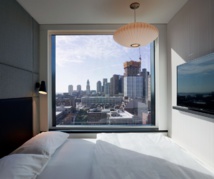 L'immeuble présente 9 étages de chambres - Crédit photo : citizenM