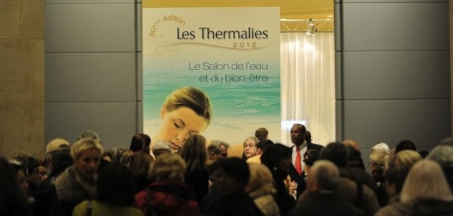 La foule se presse à l'entrée du salon des Thermalies © Faust FAVART