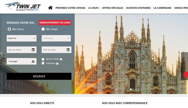 Twin Jet continue de structurer son activité économique, en proposant un nouveau service à ses passagers- Crédit photo : Twin Jet