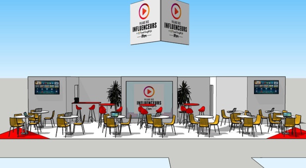 L'espace dédié au Village des Influenceurs sur le salon de l'IFTM Top Resa - DR