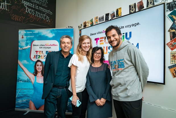 Amir entouré de l'équipe de l'office national du tourisme Israélien - DR Amir entouré de l'équipe de l'office national du tourisme Israélien - DR