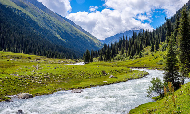 Nature pure au Kirghizistan