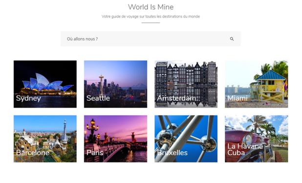 Wolrd Is Mine comprend une base de données compilant 2 millions de points d’intérêt - Crédit photo : WIM Wolrd Is Mine comprend une base de données compilant 2 millions de points d’intérêt - Crédit photo : WIM