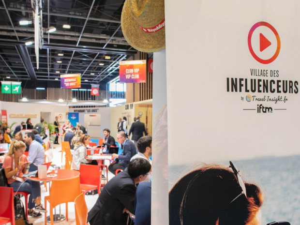 Le village des influenceurs sur le salon IFTM Top Resa - Photo Alexandre Nestora