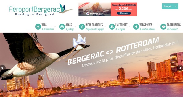 un double partenariat entre TravelCar, l'aéroport de Bergerac et Chalair a été signé - Crédit photo : Aéroport de Bergerac
