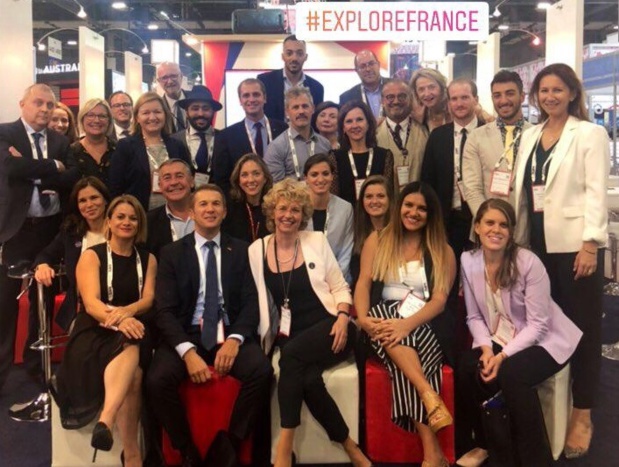 Sur un pavillon France de plus de 100 m², Atout France a réuni près d’une trentaine de professionnels français - DR : Atout France Sur un pavillon France de plus de 100 m², Atout France a réuni près d’une trentaine de professionnels français - DR : Atout France