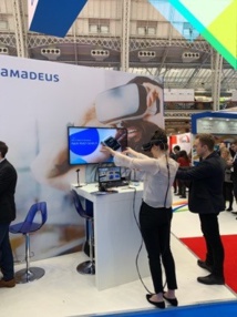 La réalité virtuelle sur le stand d'Amadeus à l'IFTM - DR La réalité virtuelle sur le stand d'Amadeus à l'IFTM - DR