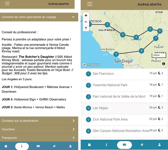 Copies d'écran de la version Premium d'Euram sur téléphone mobile - DR Copies d'écran de la version Premium d'Euram sur téléphone mobile - DR