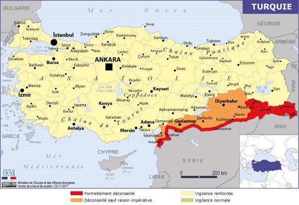 La Turquie vient de s'engager dans une opération militaire contre les Kurdes de Syrie - Crédit photo : Quai d'Orsay