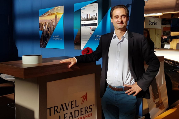 Arnaud Fontanille, directeur général du groupe Marietton sur le stand Havas Voyages - Travel Leaders à l'occasion de l'IFTM Top Resa - Photo CE