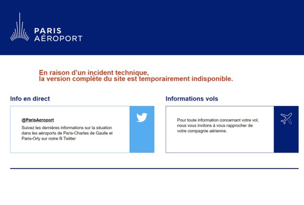Paris Orly : trafic perturbé suite à un incident technique Paris Orly : trafic perturbé suite à un incident technique