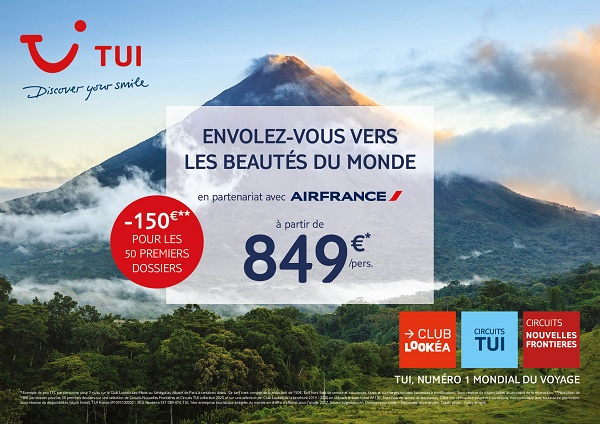 Pour apporter un peu de soleil dans les agences TUI lance une opération conjointement avec Air France - Crédit photo : TUI Pour apporter un peu de soleil dans les agences TUI lance une opération conjointement avec Air France - Crédit photo : TUI