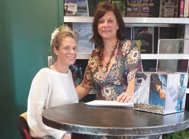 Christelle Quinaud, gérante de Graines de Voyages, a ouvert, en novembre dernier, un corner voyage à Dreux, au sein du nouveau concept store "La famille". Elle sera accompagnée de Caroline Lecercle, professeur de yoga et auteur du blog "Le monde dans ma valise" - DR : Graines de Voyages