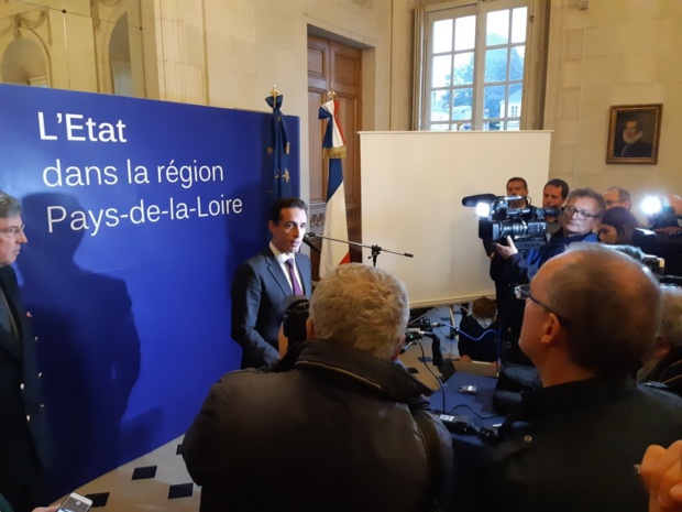 Jean-Baptiste Djebbari à Nantes, le 28 octobre © Préfet des Pays de la Loire et de Loire-Atlantique Prefet44 Twitter