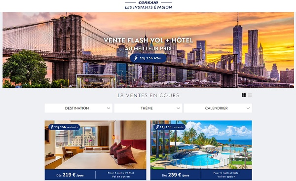 Corsair veut-il transformer son site internet en agence de voyages en ligne ? Corsair veut-il transformer son site internet en agence de voyages en ligne ?