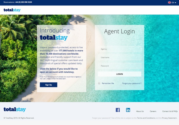 Le nouveau site Totalstay vient d'être mis en ligne - DR Le nouveau site Totalstay vient d'être mis en ligne - DR