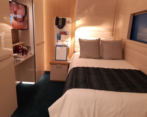 Le studio : un petit chez soi plutôt douillet pour croisiériste solo - DR : M.S.