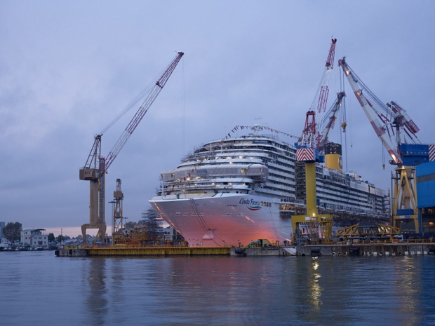 Croisière : le Costa Firenze mis à l'eau