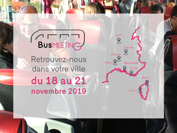 Le BusMeeting part en roadshow dans le Sud-Est de la France ! Le BusMeeting part en roadshow dans le Sud-Est de la France !
