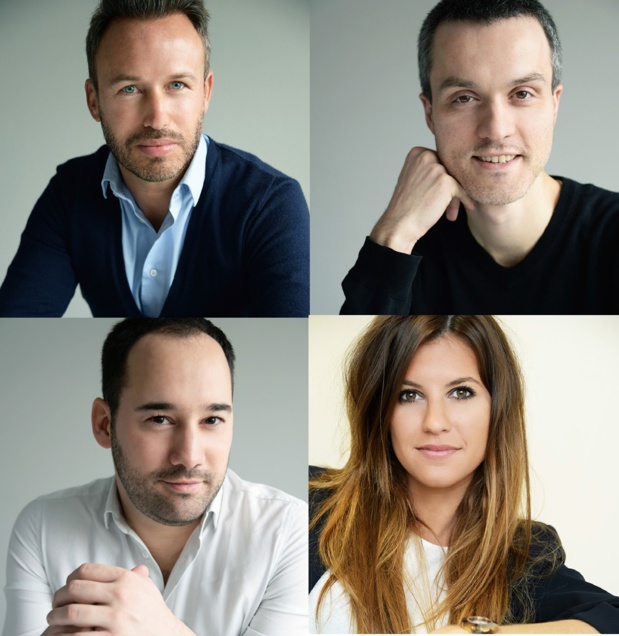 Fabrice Perdoncini, Matthieu Chevrier, Pierre Guindani et Élodie Noriant - DR Fabrice Perdoncini, Matthieu Chevrier, Pierre Guindani et Élodie Noriant - DR