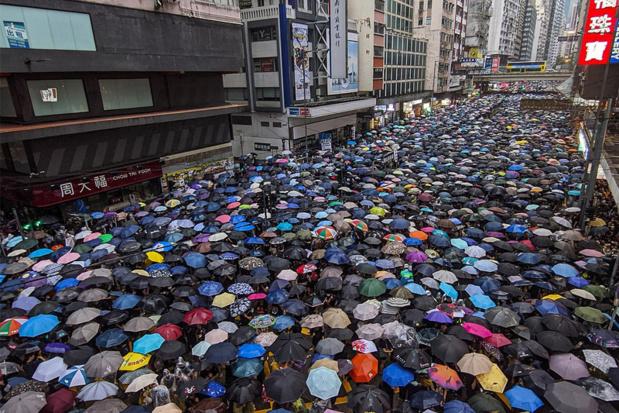 Photo prise lors des manifestations à Hong Kong - Photo Iremos