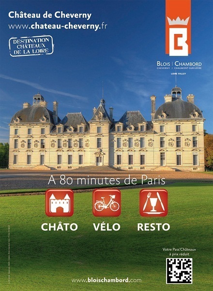 Les châteaux de Cheverny, de Blois et de Chambord vont s'afficher pendant un mois dans le métro parisien - DR