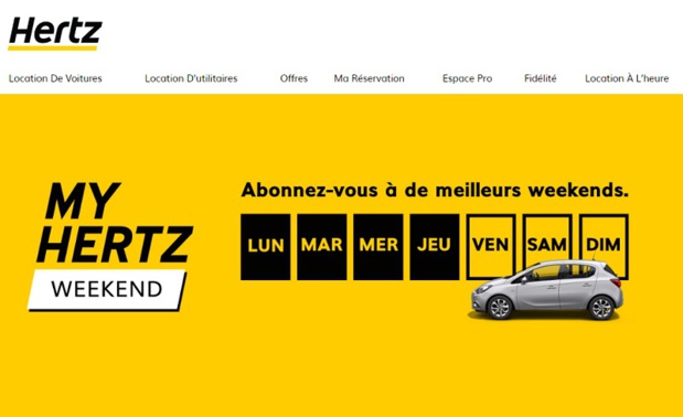 Hertz lance son abonnement week-end en France