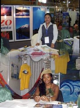 Stands d’une communauté proche du Chimborazo et de la station de Canoa