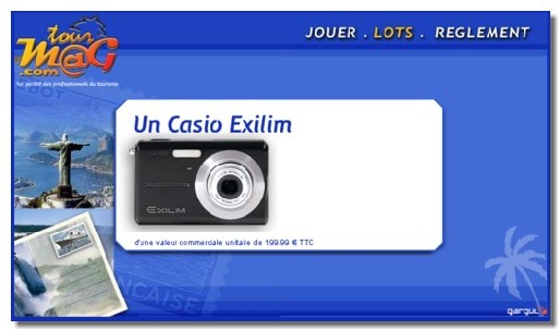 Grand Quizz « Brochures en ligne » : gagnez un LG Chocolate, 1 iPod Nano ou un APN Grand Quizz « Brochures en ligne » : gagnez un LG Chocolate, 1 iPod Nano ou un APN