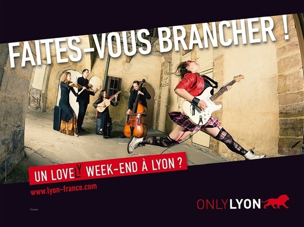 Lyon lance une campagne d'affiche sur le réseau RATP à Paris