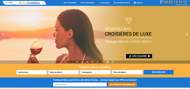 Site internet de STARCROISIERES.COM Site internet de STARCROISIERES.COM