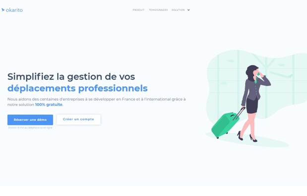 Okarito s'articule autour de 3 points : une comptabilité simplifiée et éditée à la fin de chaque mois, la mise en place de la politique voyage avec les règles à respecter pour les collaborateurs et un support client 24h/24 et 7 jours sur 7 - DR : Okarito Okarito s'articule autour de 3 points : une comptabilité simplifiée et éditée à la fin de chaque mois, la mise en place de la politique voyage avec les règles à respecter pour les collaborateurs et un support client 24h/24 et 7 jours sur 7 - DR : Okarito
