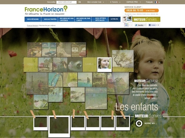 Le nouveau site FranceHorizon va proposer un "moteur d'envies" pour dénicher un séjour en fonction de ses envies du moment. DR Le nouveau site FranceHorizon va proposer un "moteur d'envies" pour dénicher un séjour en fonction de ses envies du moment. DR