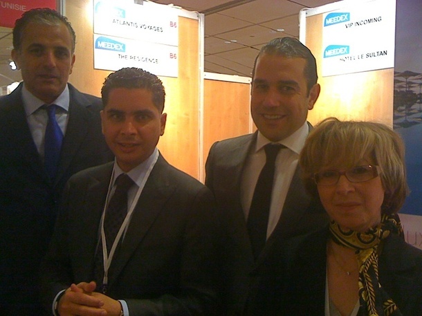 Quelques membres de la Tunisia Mice Association ont fait le déplacement au salon du Meedex pour présenter leur nouvelle entité - DR Quelques membres de la Tunisia Mice Association ont fait le déplacement au salon du Meedex pour présenter leur nouvelle entité - DR