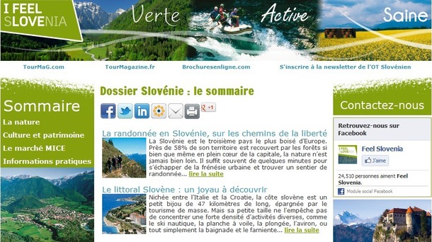 Le dossier destination dédié à la Slovénie est en ligne sur TourMaG.com - DR