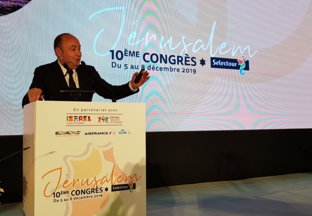 Laurent Abitbol, président du directoire de Selectour au Congrès à Jérusalem - Photo CE Laurent Abitbol, président du directoire de Selectour au Congrès à Jérusalem - Photo CE