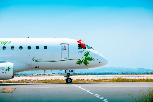La nouvelle compagnie tunisienne débutera ses vols vers l'Europe le 20 décembre sur des Embraer © Jasmin Airways