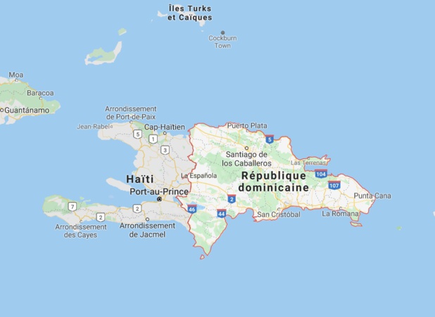Recrudescence des cas de dengue et de paludisme en République Dominicaine - DR Google Map