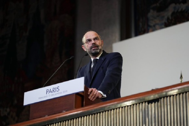 Edouard Philippe a présenté aux syndicats et au patronat les détails du futur régime universel par points ce mercredi 11 décembre 2019. – DR Tweeter Edouard Philippe.