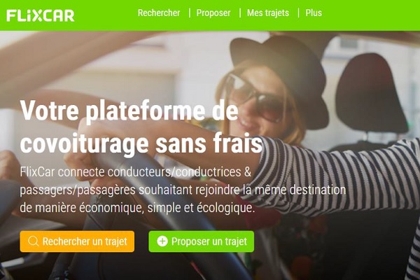 FlixCar est une offre de covoiturage sans commissions ni de frais - Crédit photo : Flixcar